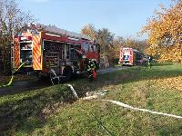 B2 - Gartenhausbrand