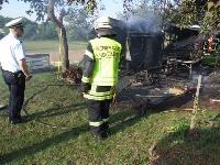 B2 - Gartenhausbrand
