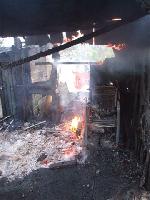 B2 - Gartenhausbrand