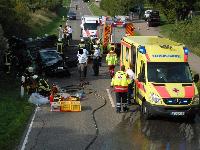 H2 - Verkehrsunfall mit eingeklemmter Person