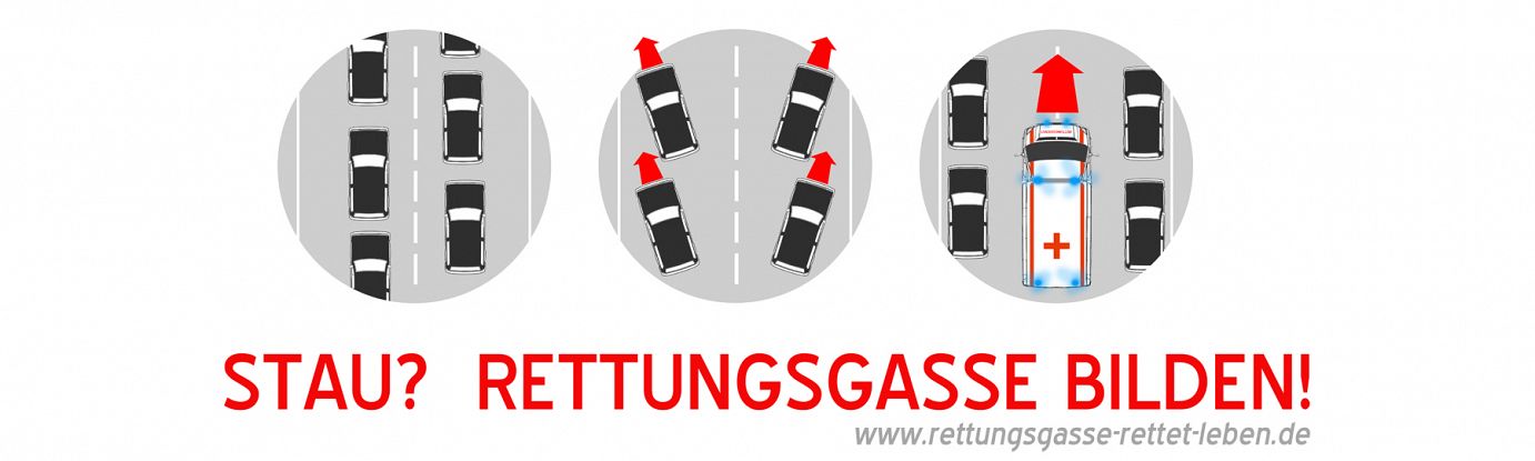 Rettungsgasse banner